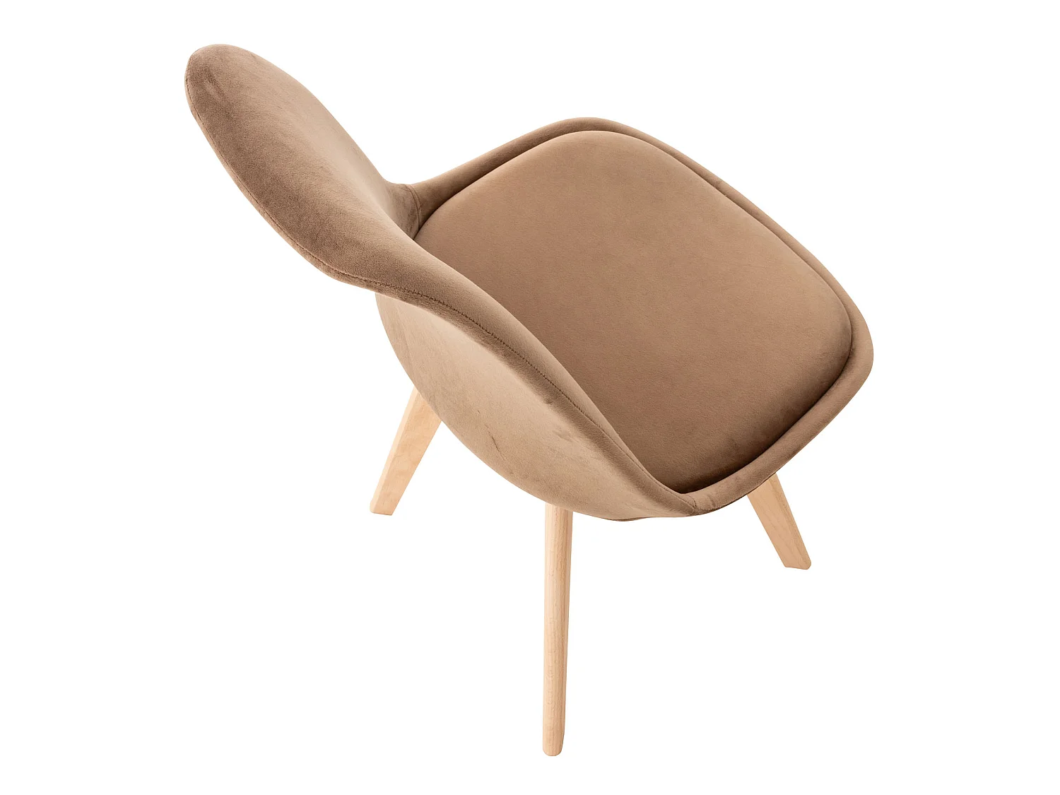 chaise salle à manger - Velours - Marron - Linares