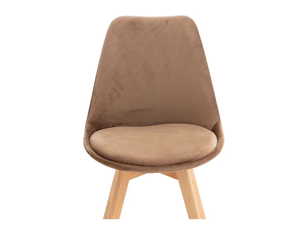 chaise salle à manger - Velours - Marron - Linares