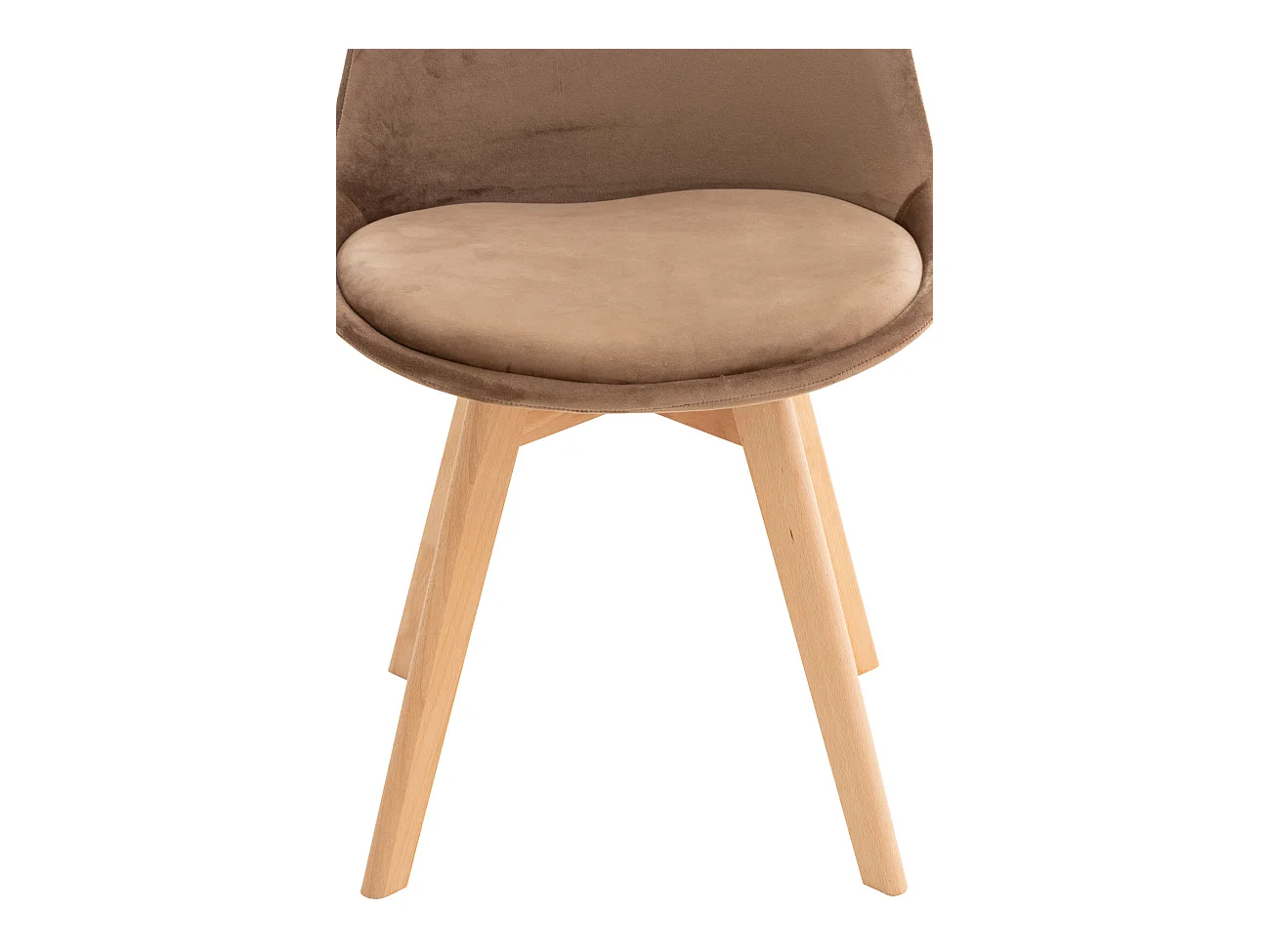 chaise salle à manger - Velours - Marron - Linares