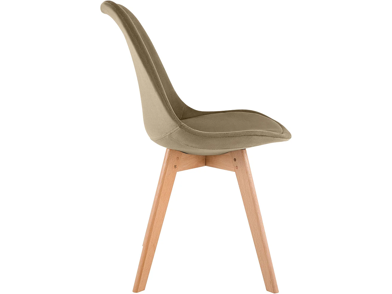chaise salle à manger - Velours - Marron - Linares