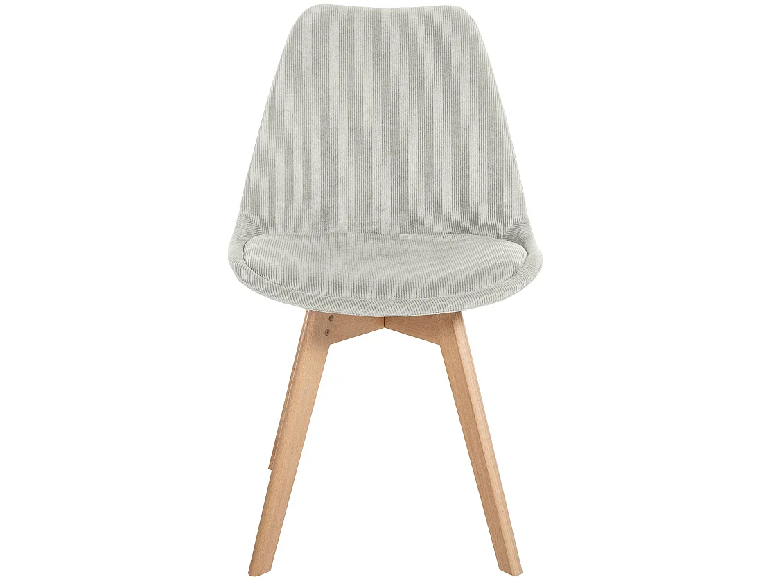 chaise salle à manger - Cordon - Gris clair - Linares