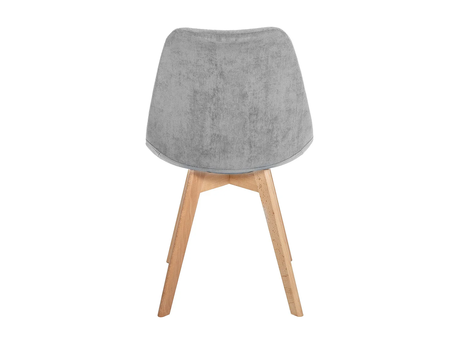 Lot de 4  chaise salle à manger - Cordon - Gris clair - Linares