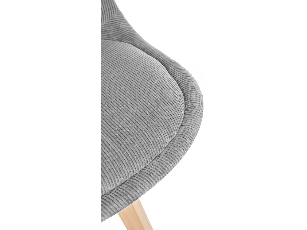 Lot de 4  chaise salle à manger - Cordon - Gris clair - Linares