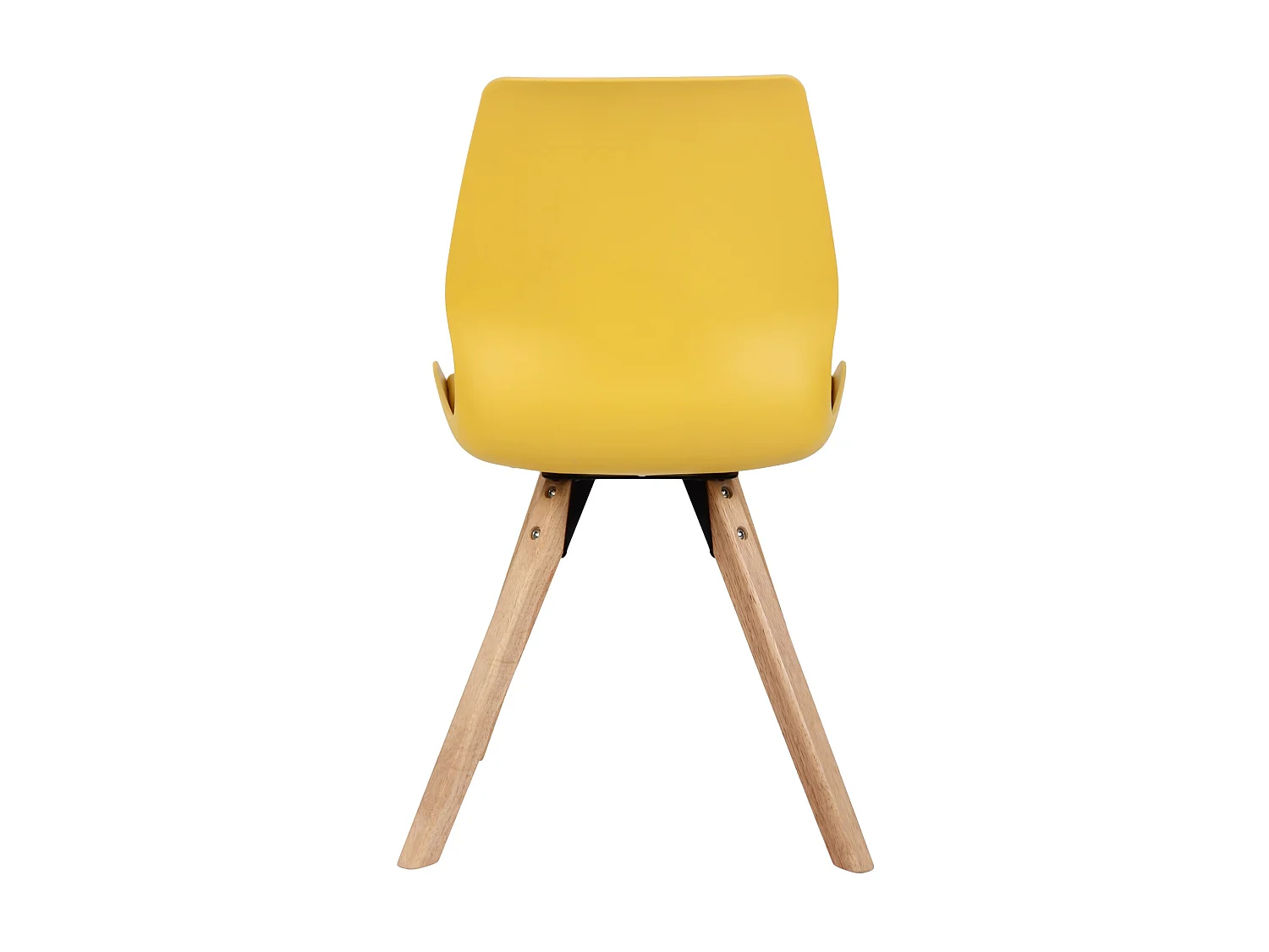 Lot de 2  chaise salle à manger - Plastique - Jaune - Luna