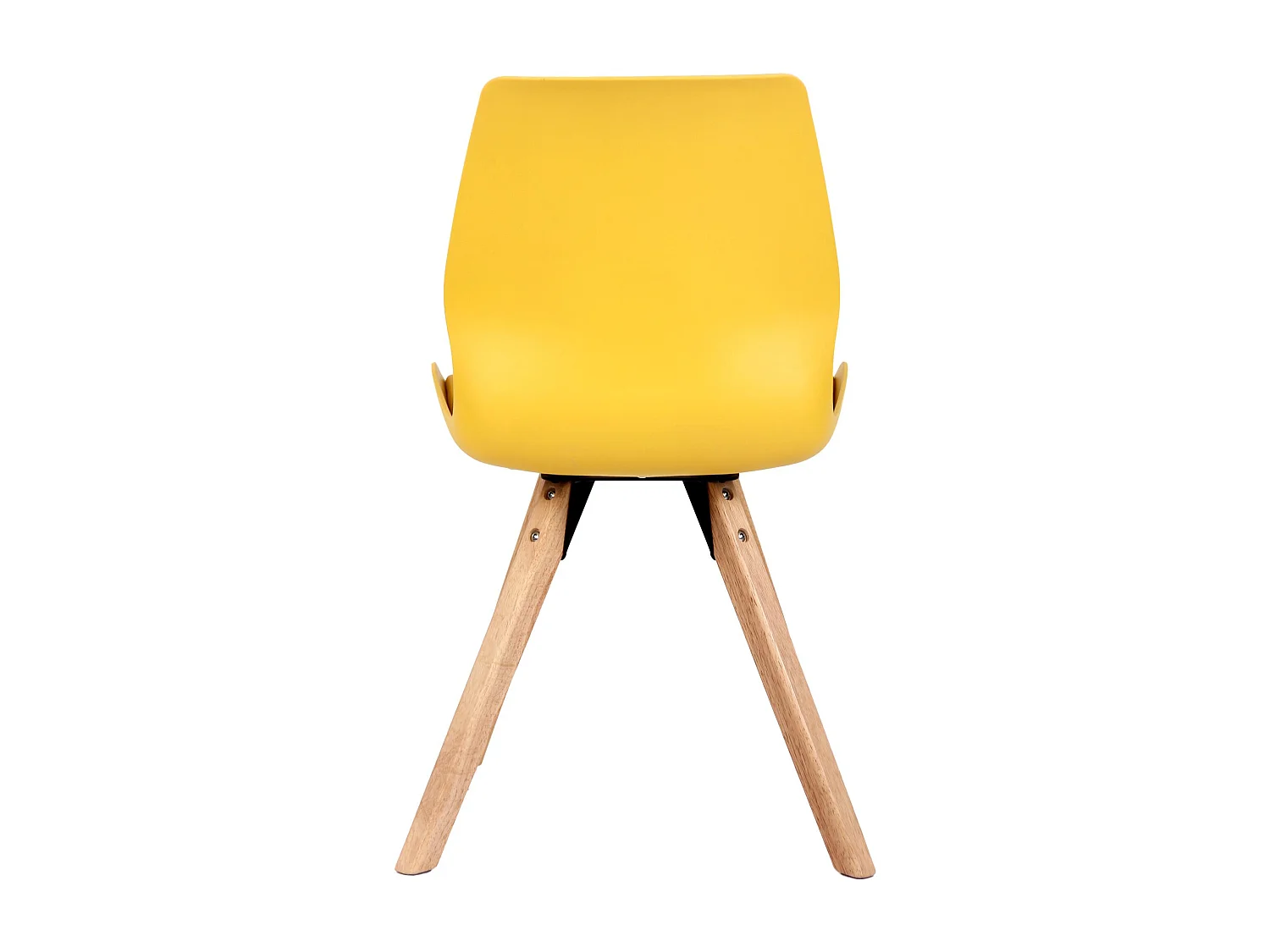 Lot de 2  chaise salle à manger - Plastique - Jaune - Luna