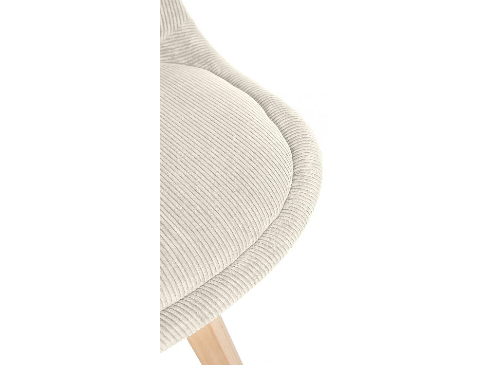 Lot de 4  chaise salle à manger - Cordon - Beige - Linares