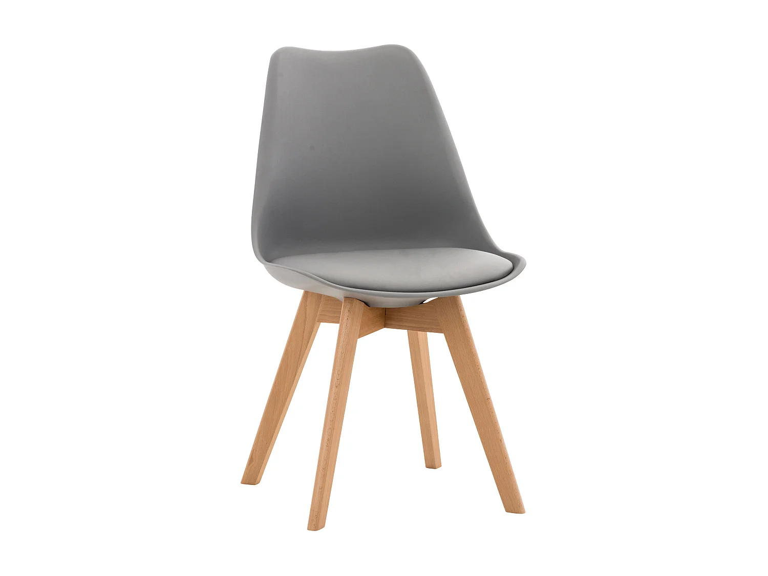 Eetkamerstoelen - Kunststof - grijs - Linares