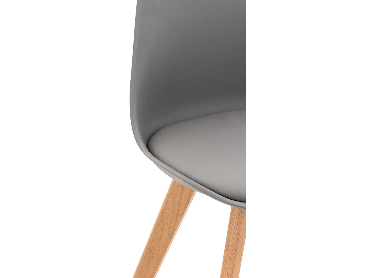 Eetkamerstoelen - Kunststof - grijs - Linares