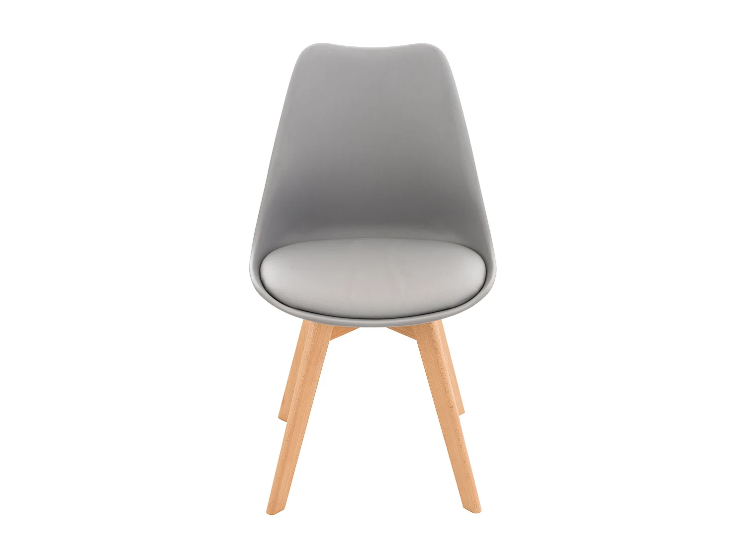 chaise salle à manger - Plastique - Gris - Linares