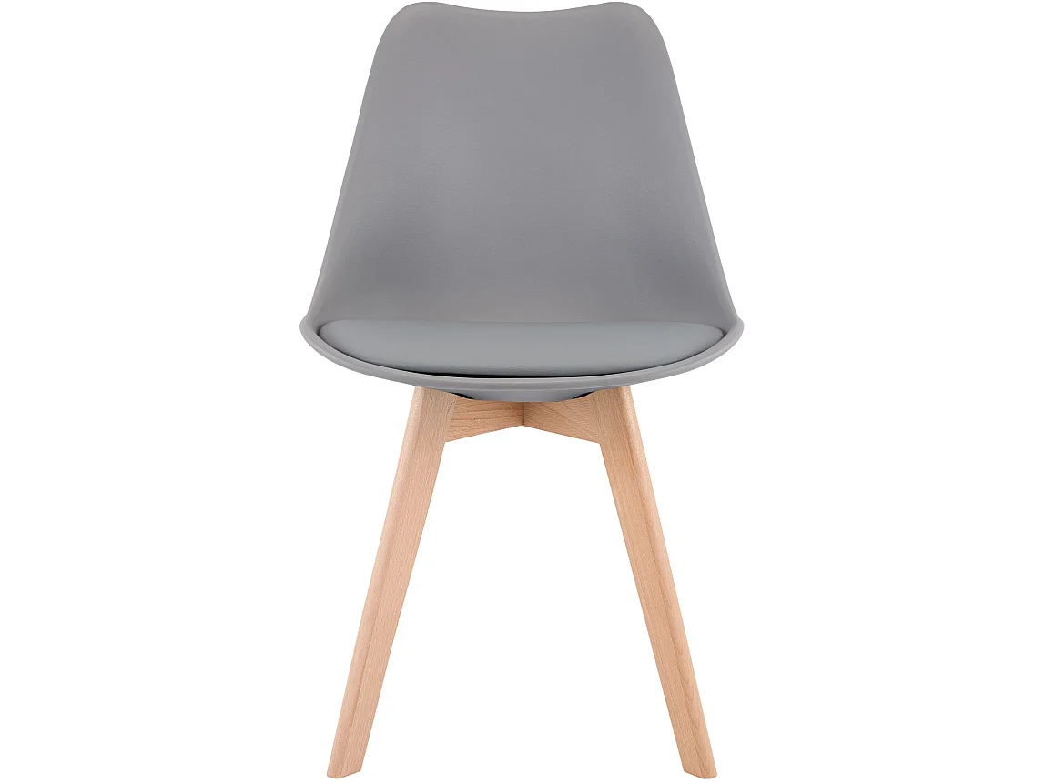 chaise salle à manger - Plastique - Gris - Linares