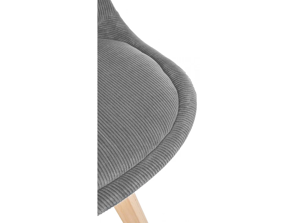 Lot de 4  chaise salle à manger - Cordon - Gris - Linares