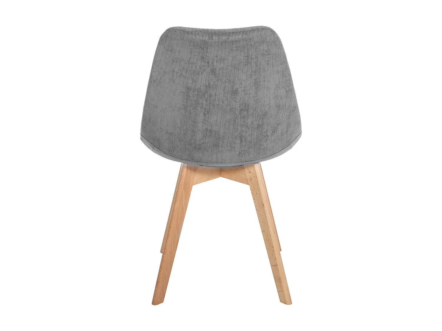 Lot de 4  chaise salle à manger - Cordon - Gris - Linares