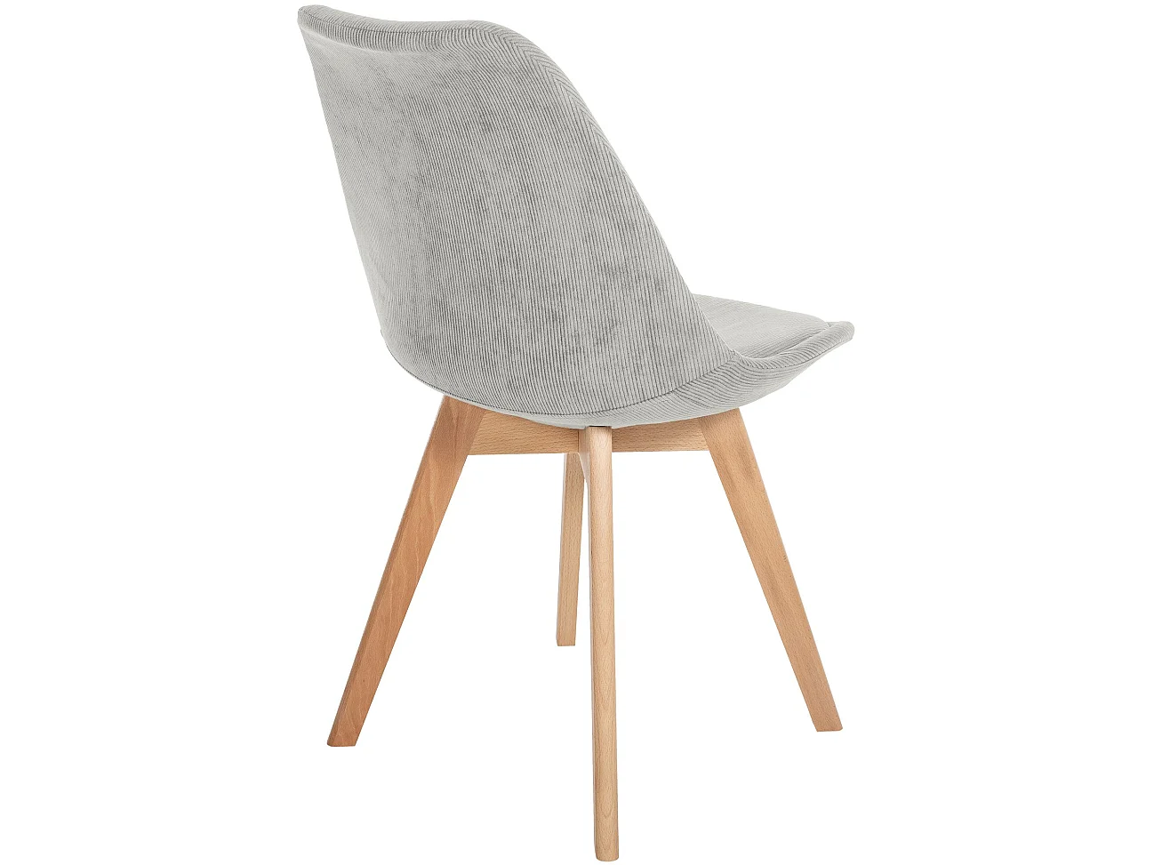 Lot de 4  chaise salle à manger - Cordon - Gris - Linares