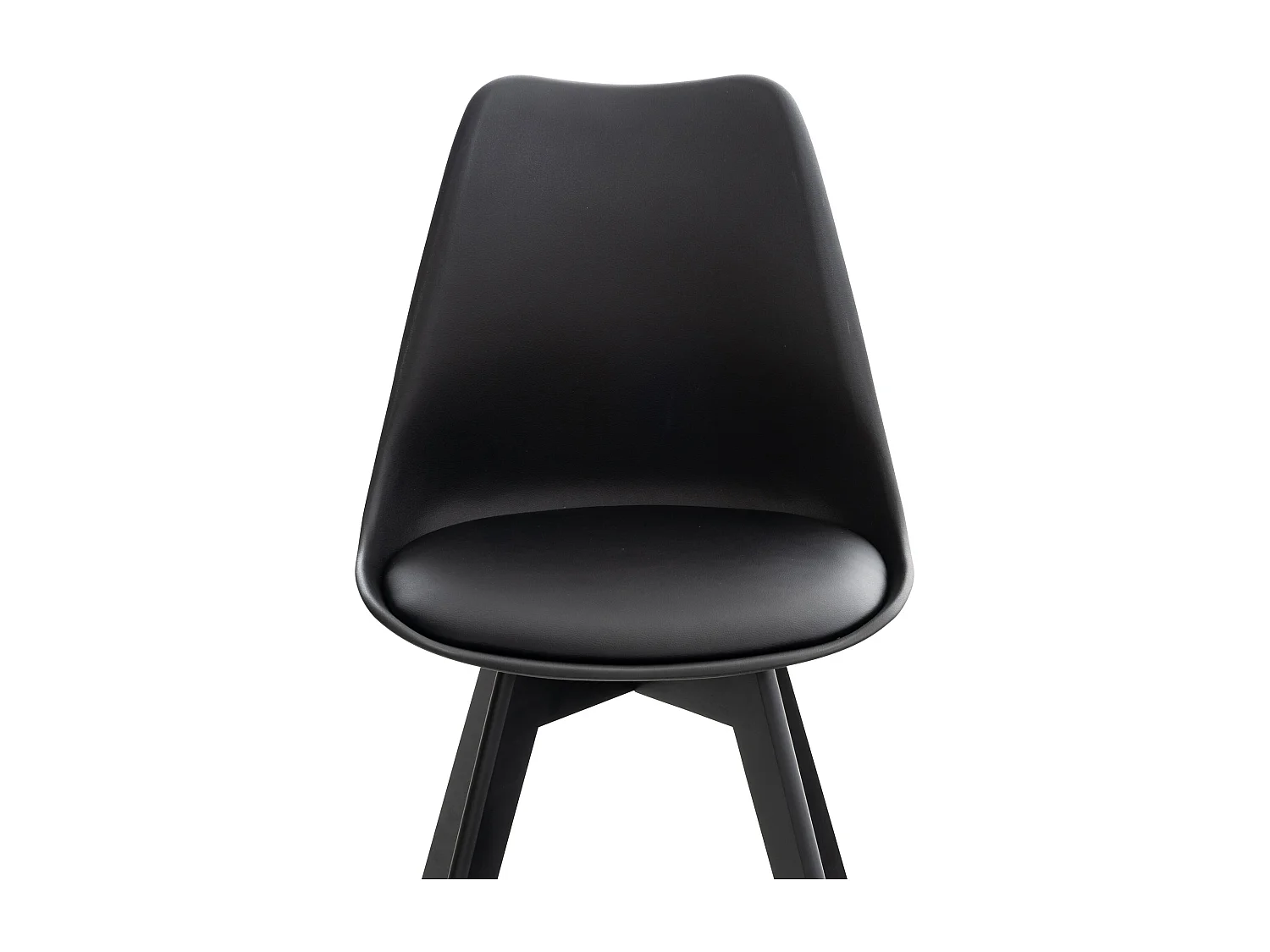 Set De 4  Silla de comedor - Plástico - Negro/negro - Linares