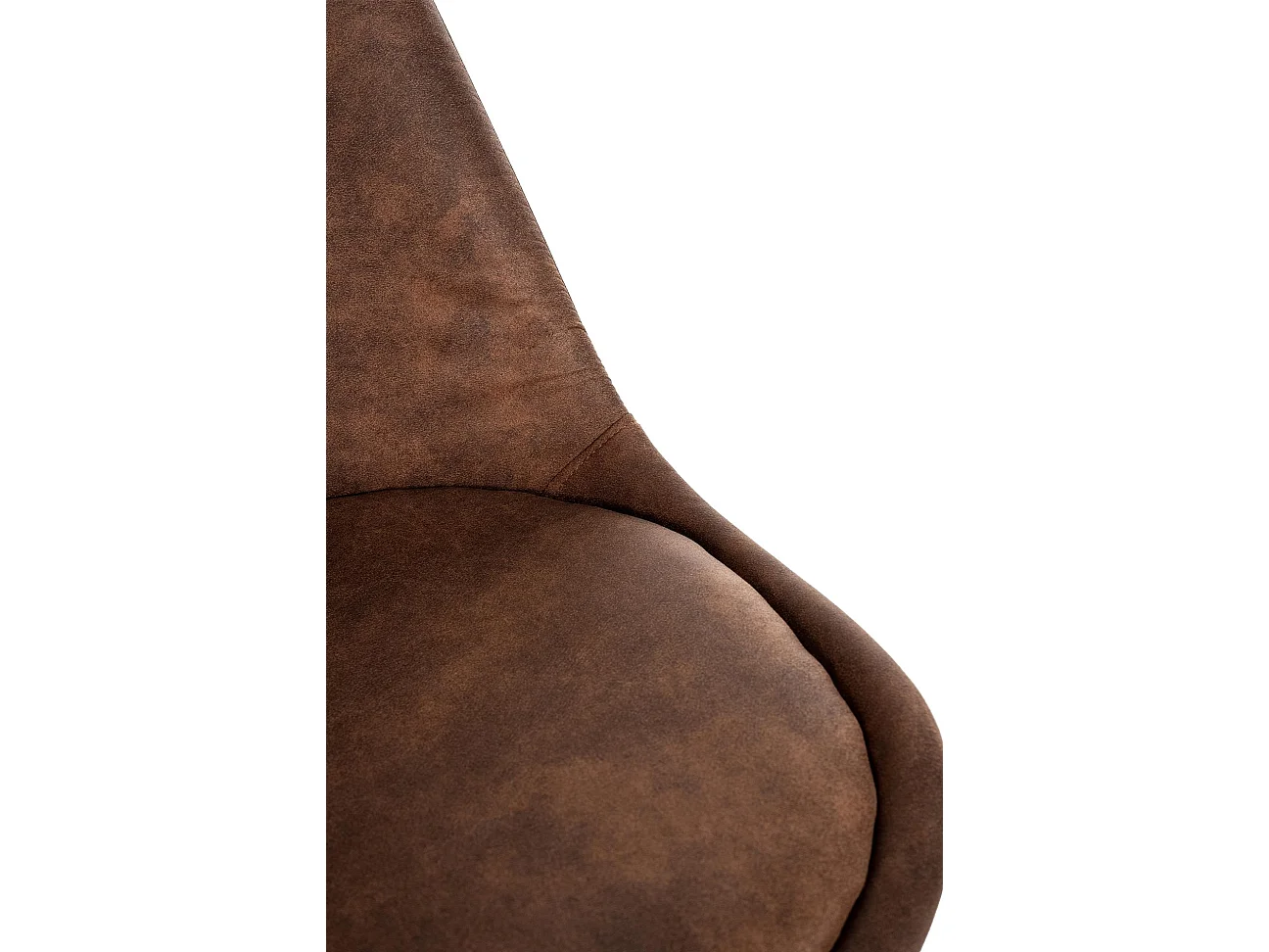 Lot de 4  chaise salle à manger - Similicuir - Marron - Linares