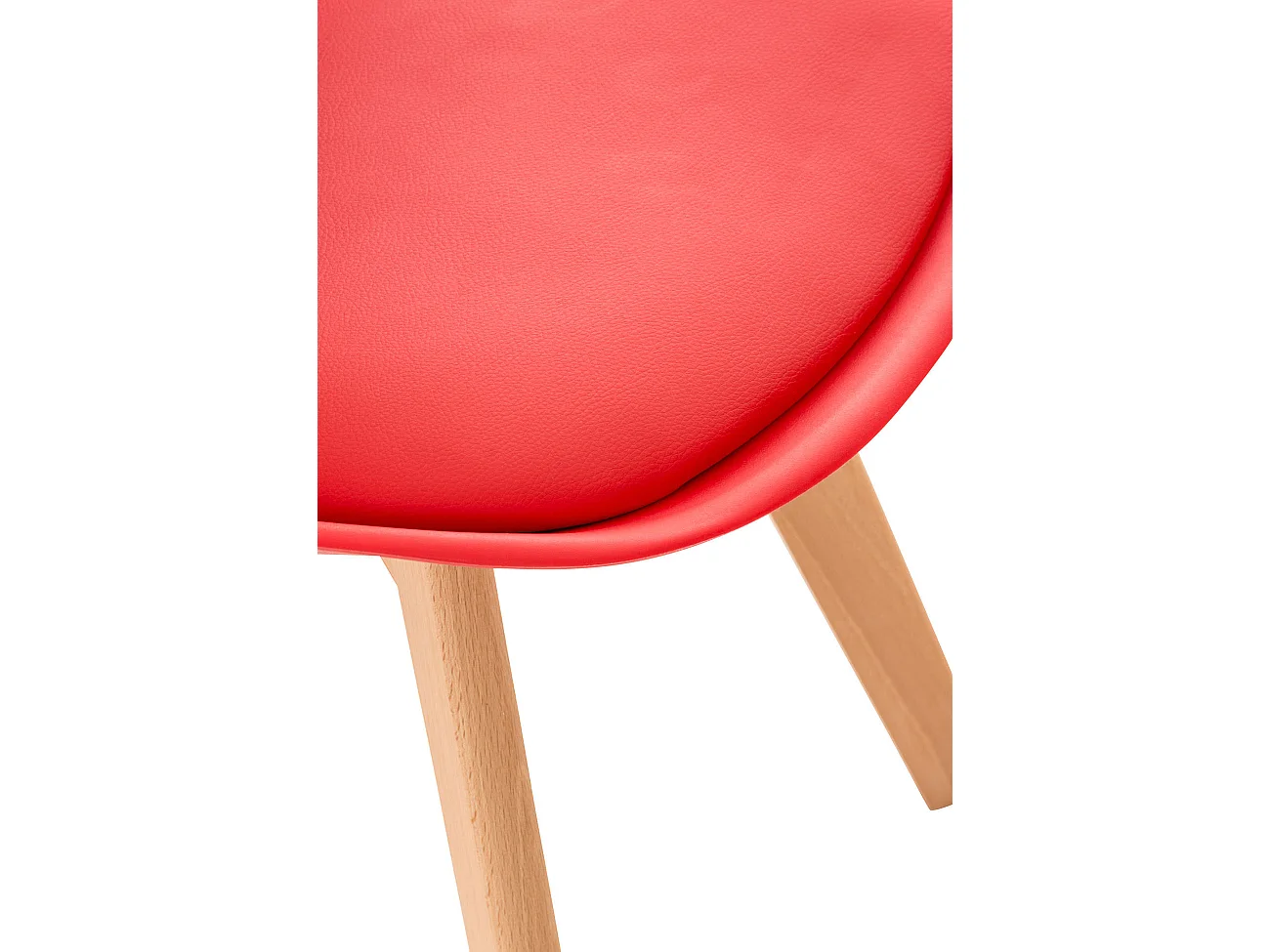chaise salle à manger - Plastique - Rouge - Linares