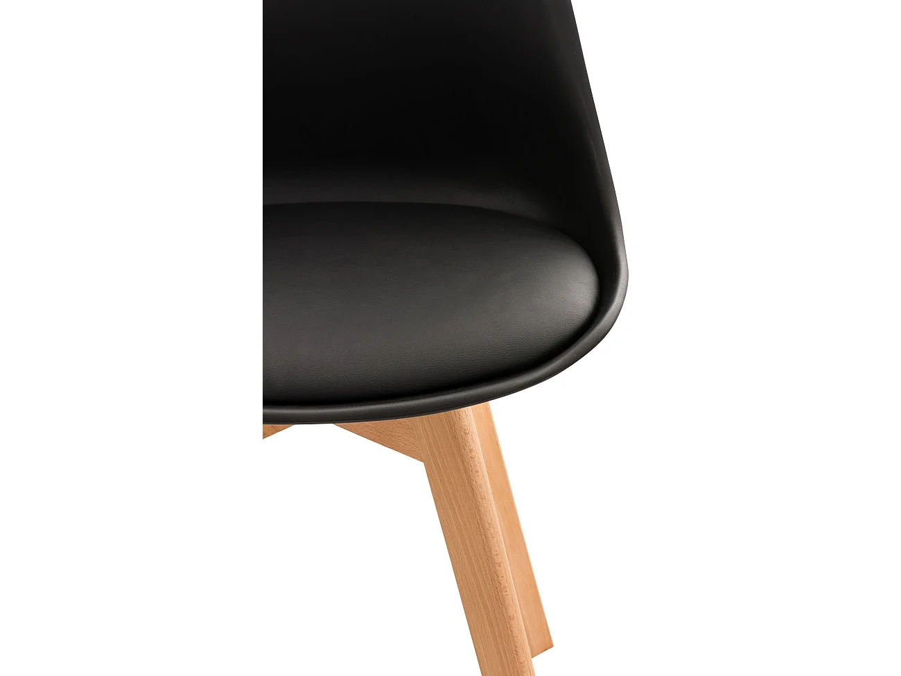 Eetkamerstoelen - Kunststof - zwart - Linares