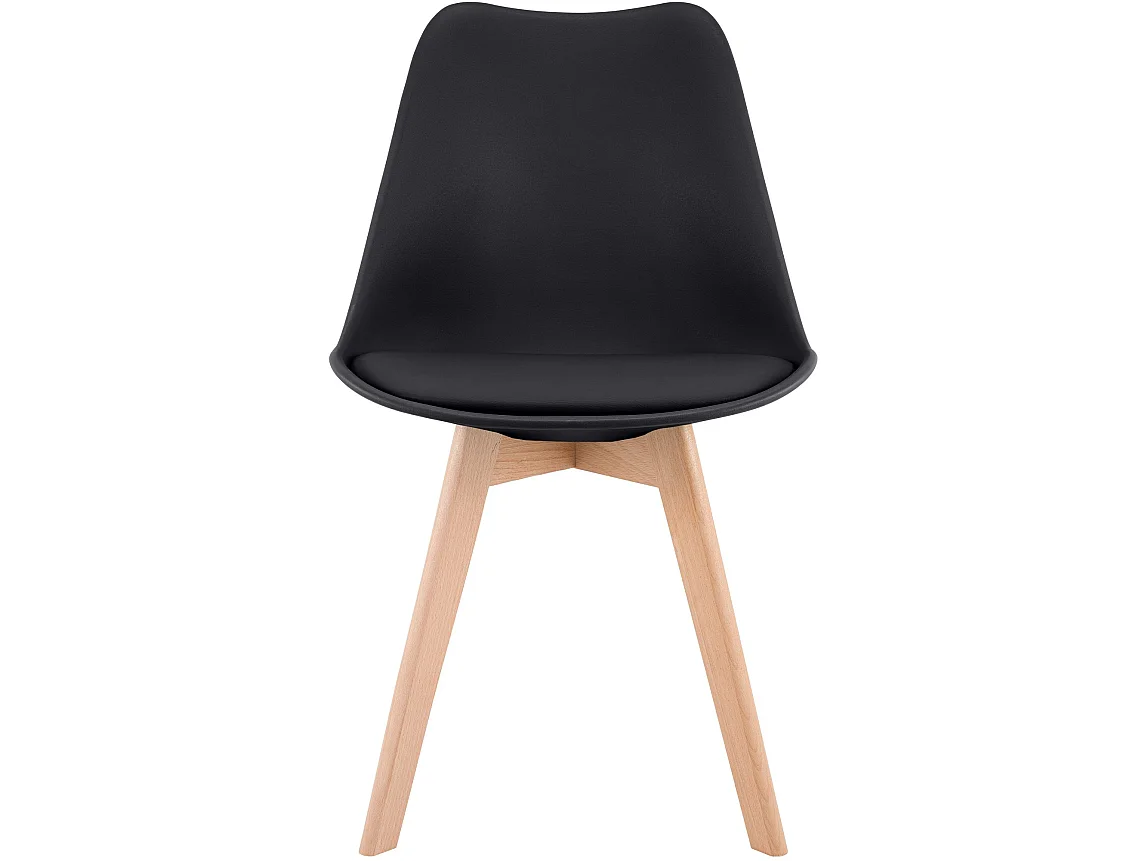 chaise salle à manger - Plastique - Noir - Linares