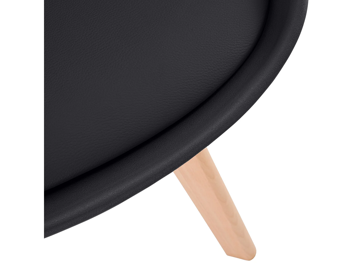 chaise salle à manger - Plastique - Noir - Linares