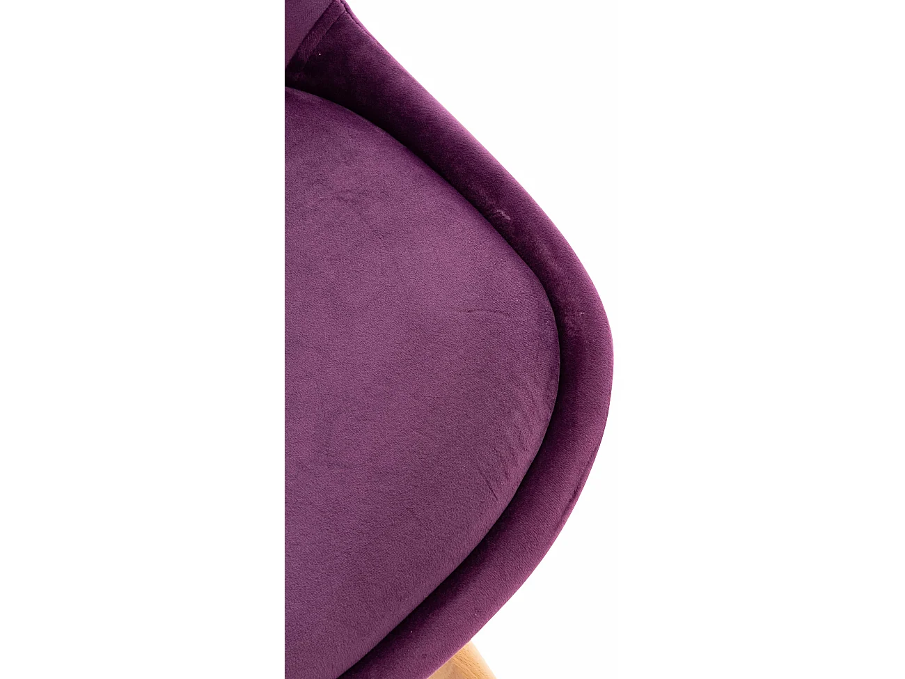 Lot de 4  chaise salle à manger - Velours - Violet - Linares
