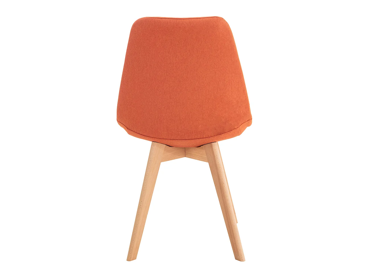 Lot de 4  chaise salle à manger - Tissu - Orange - Linares