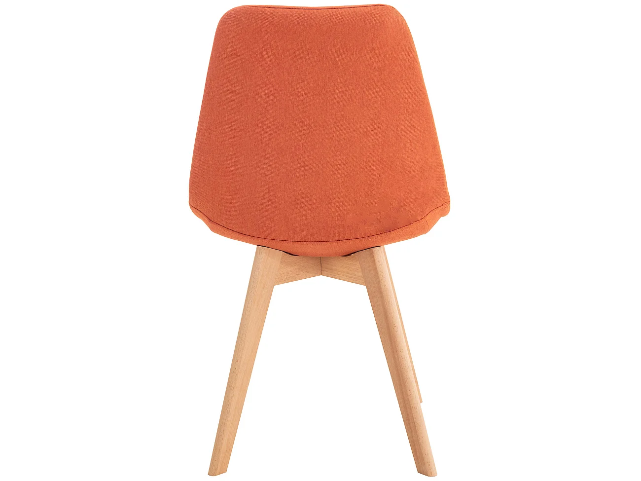 Lot de 4  chaise salle à manger - Tissu - Orange - Linares