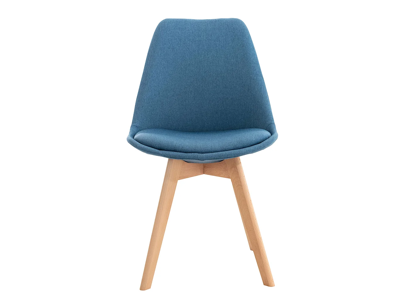 Eetkamerstoelen - Stof - blauw - Linares