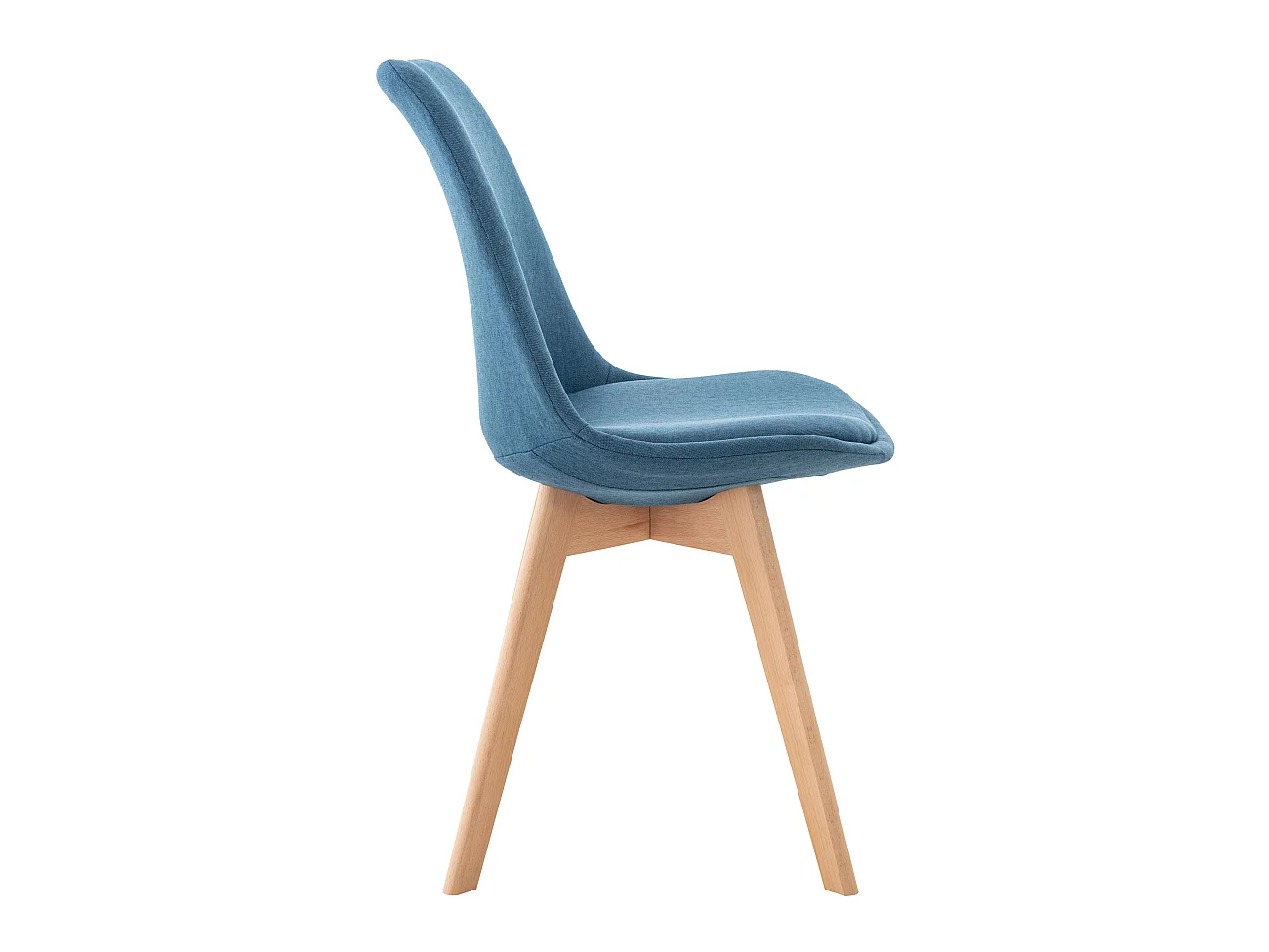 Eetkamerstoelen - Stof - blauw - Linares
