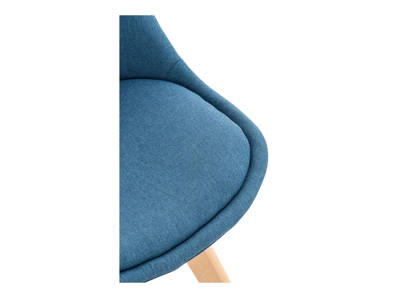 Eetkamerstoelen - Stof - blauw - Linares