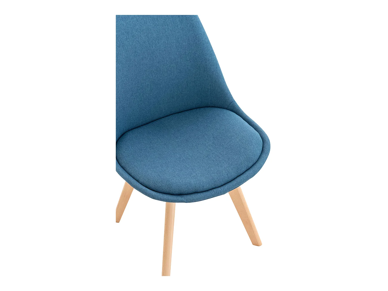 Eetkamerstoelen - Stof - blauw - Linares