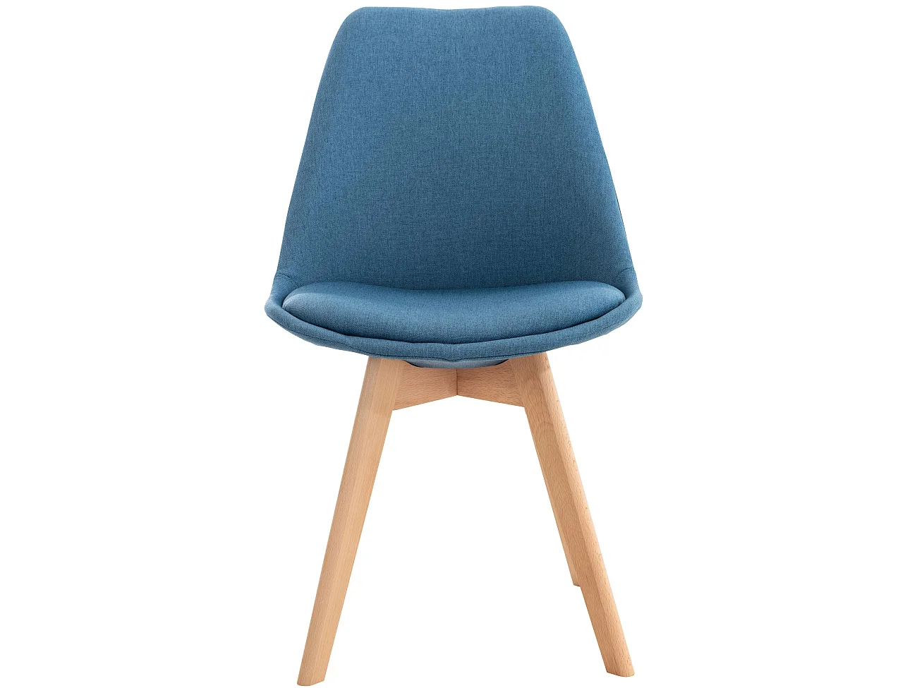 chaise salle à manger - Tissu - Bleu - Linares