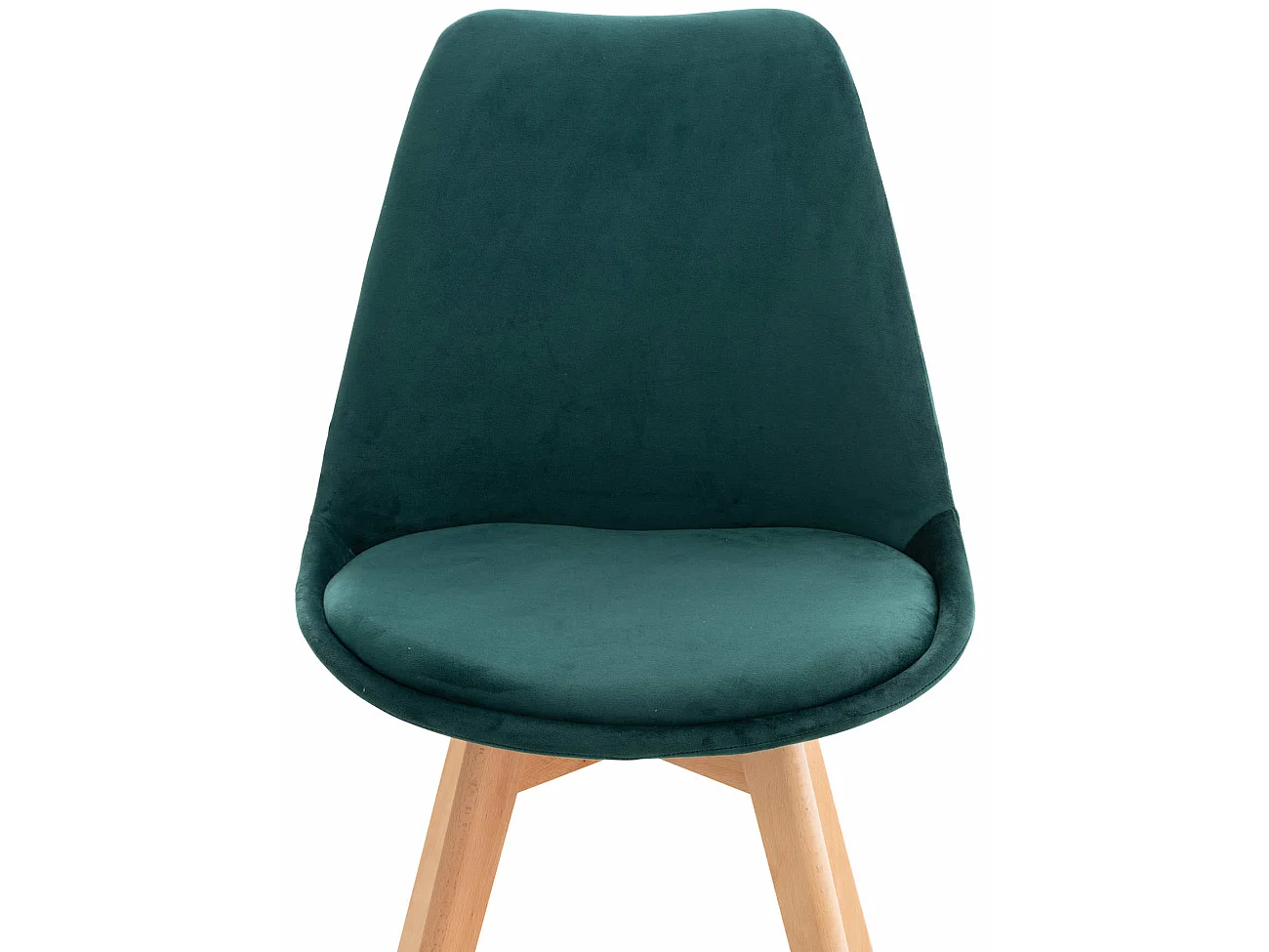 chaise salle à manger - Velours - Vert - Linares