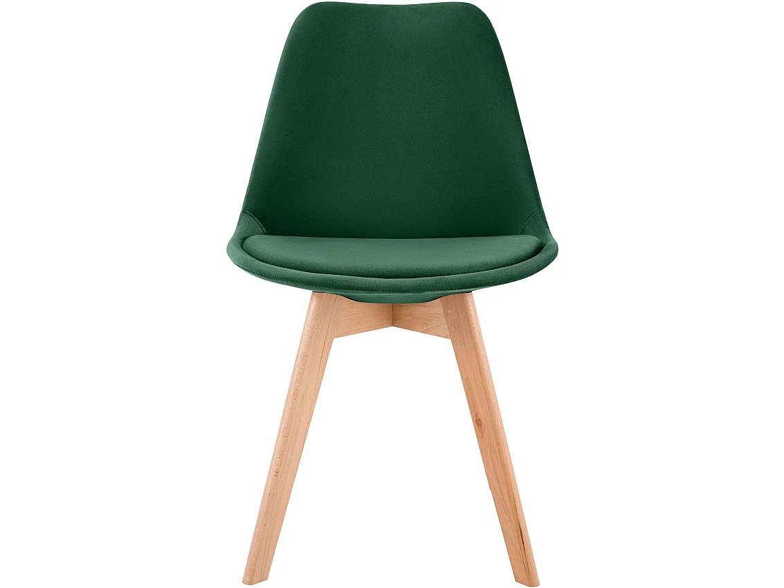 chaise salle à manger - Velours - Vert - Linares