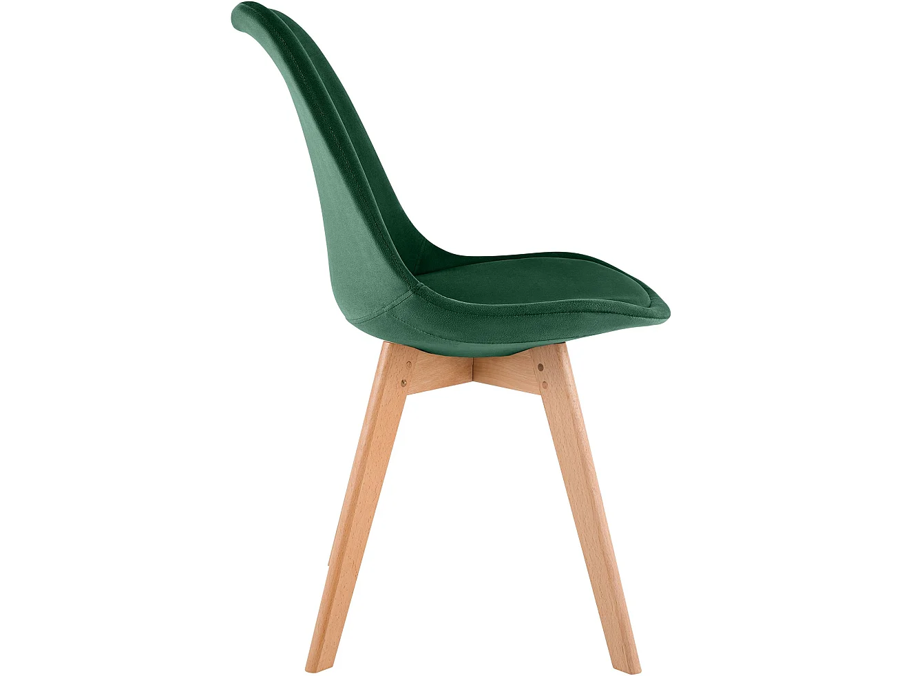 chaise salle à manger - Velours - Vert - Linares