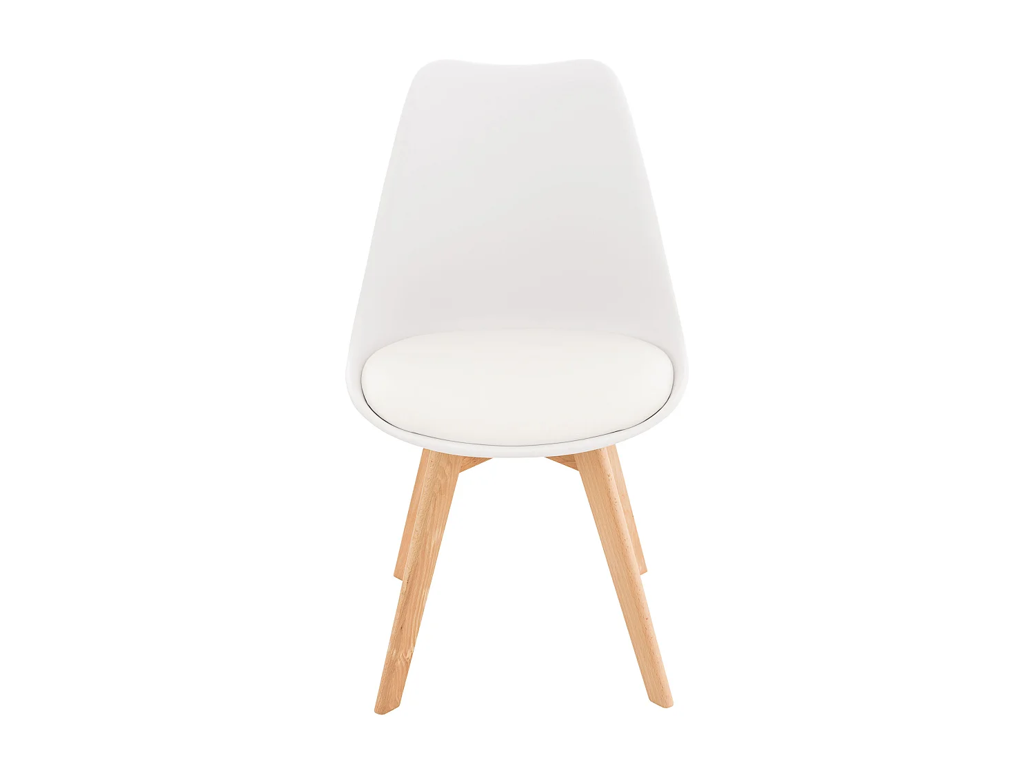 Eetkamerstoelen - Kunststof - wit - Linares