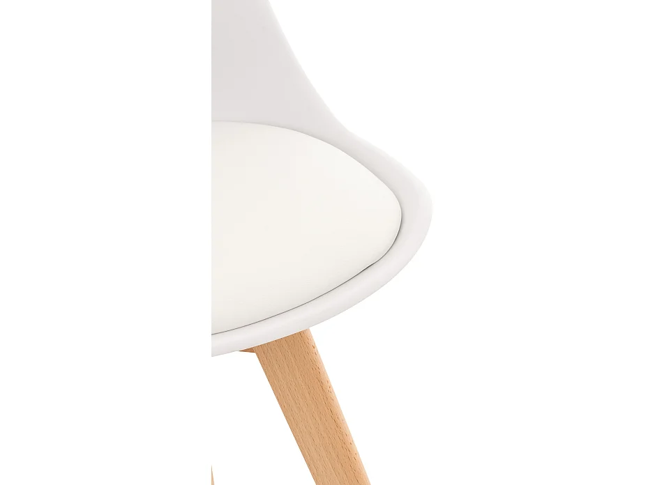 Eetkamerstoelen - Kunststof - wit - Linares