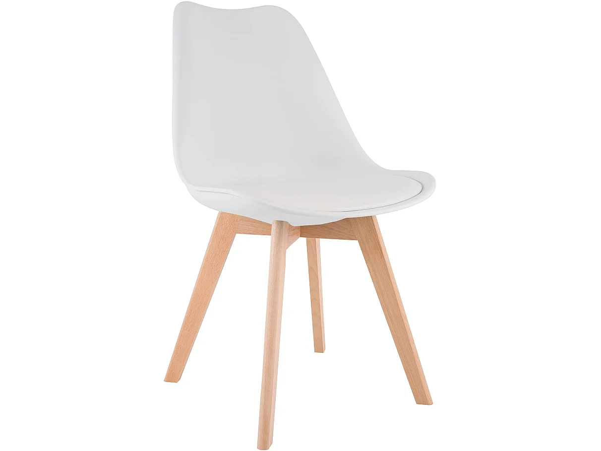 chaise salle à manger - Plastique - Blanc - Linares