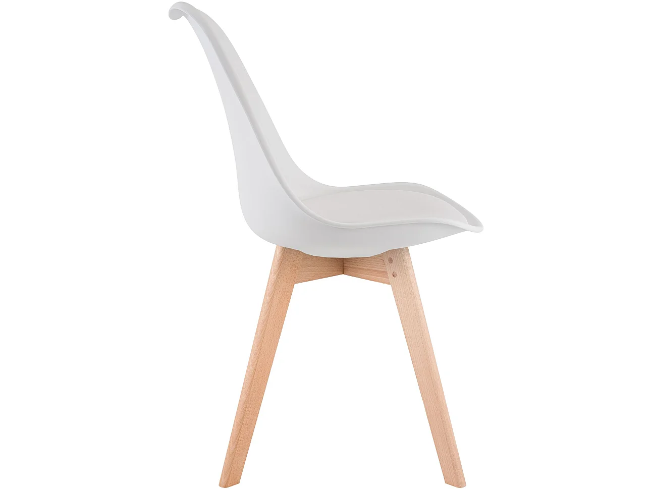 chaise salle à manger - Plastique - Blanc - Linares