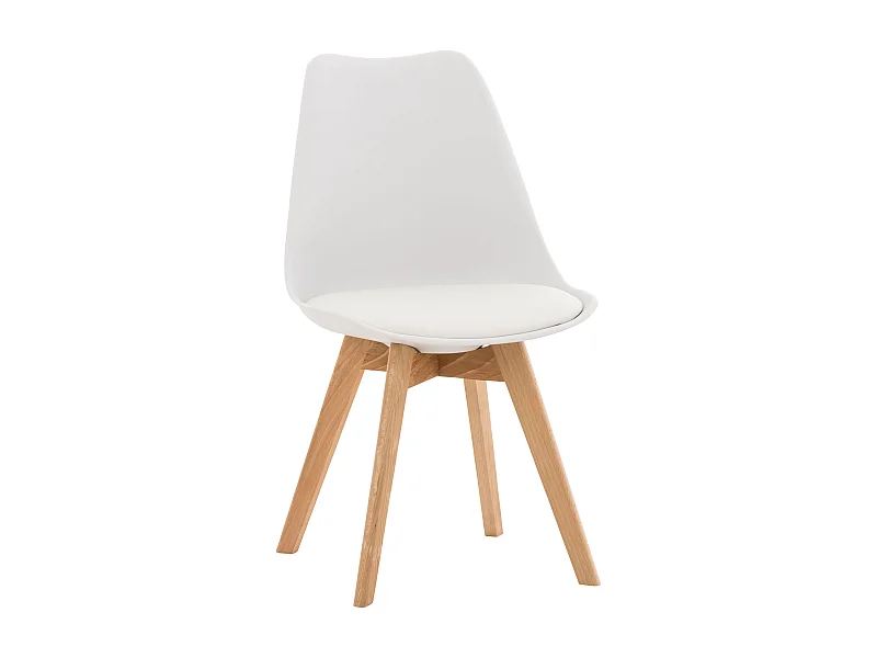 chaise salle à manger - Plastique - Blanc - Linares