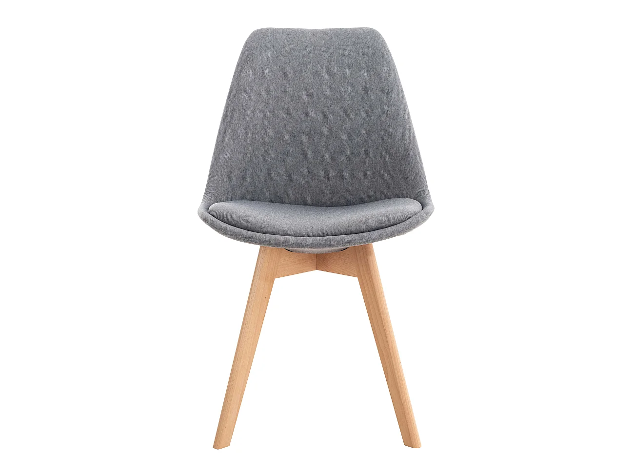 Eetkamerstoelen - Stof - licht grijs - Linares