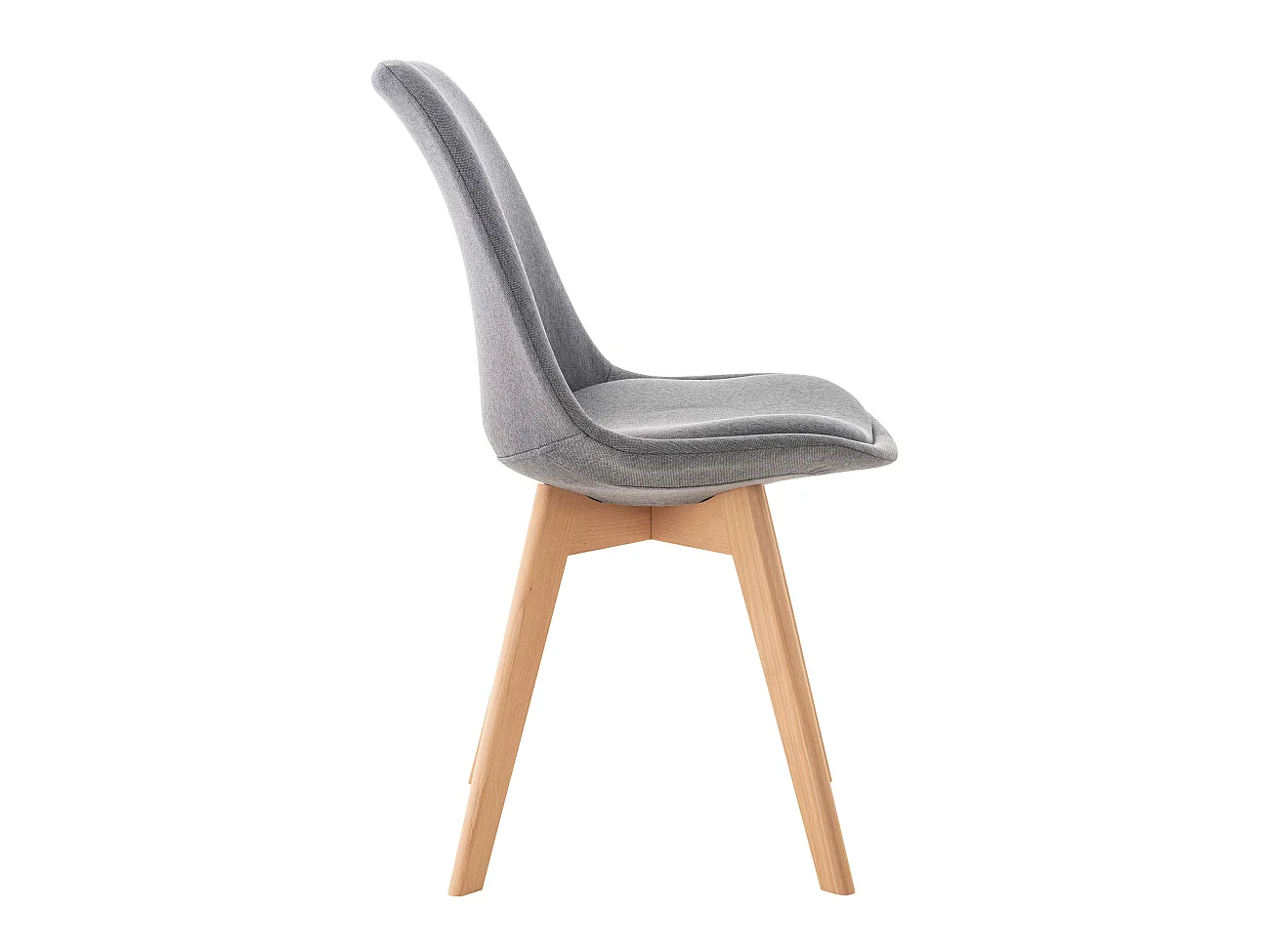 Eetkamerstoelen - Stof - licht grijs - Linares