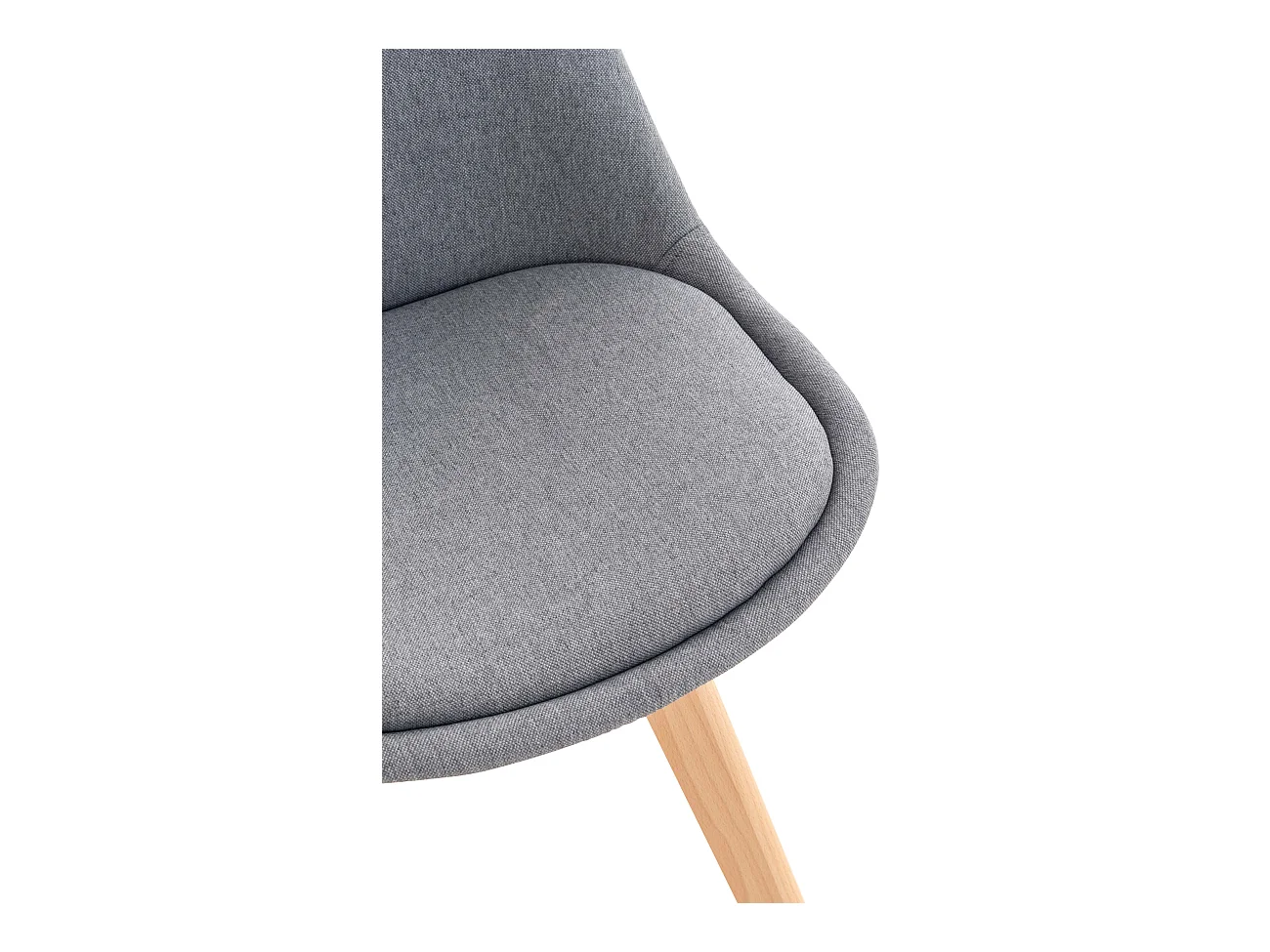 Eetkamerstoelen - Stof - licht grijs - Linares