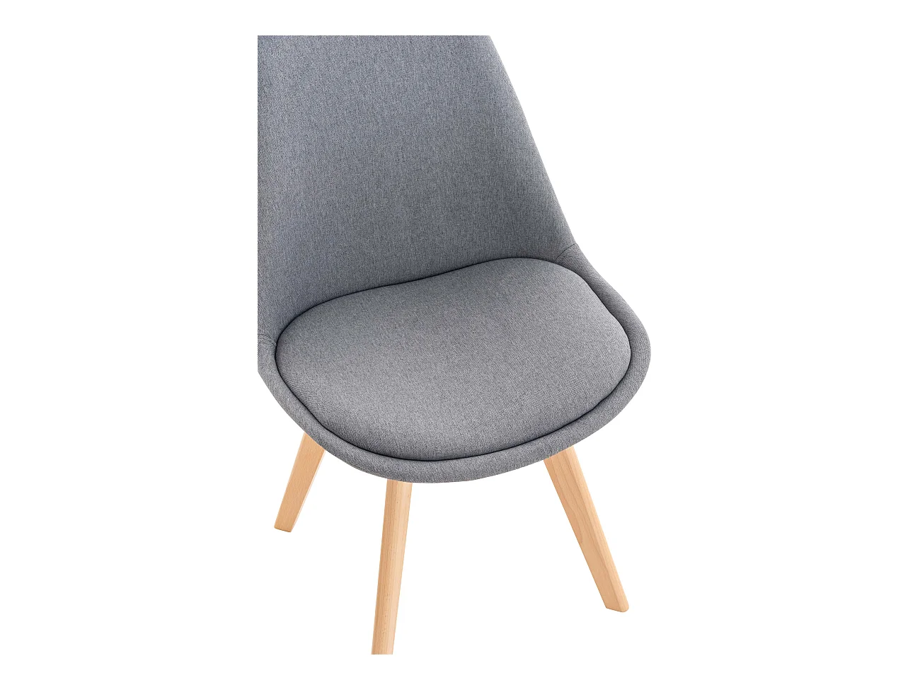 Eetkamerstoelen - Stof - licht grijs - Linares