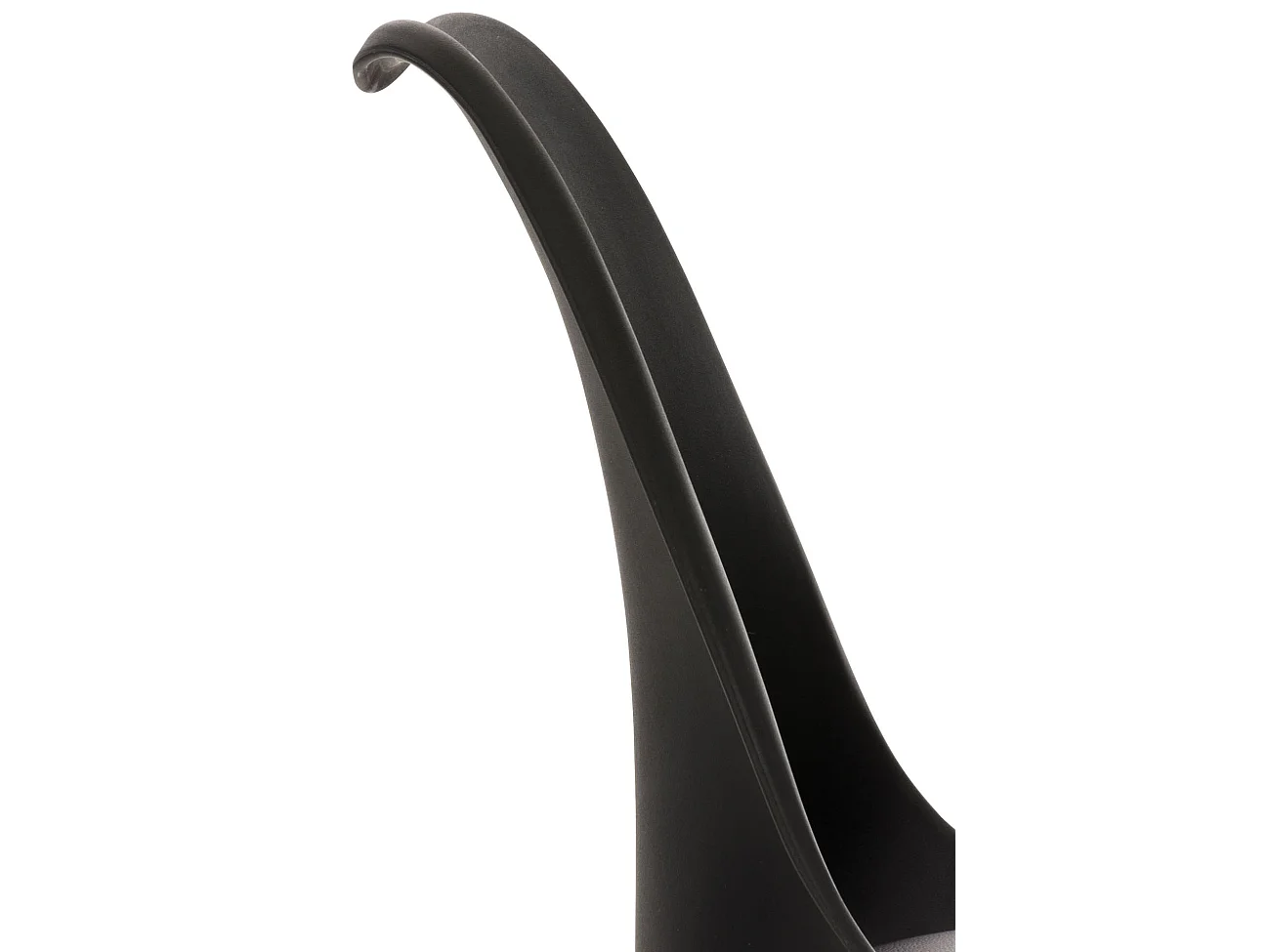 Lot de 4  chaise salle à manger - Plastique - Noir - Linares