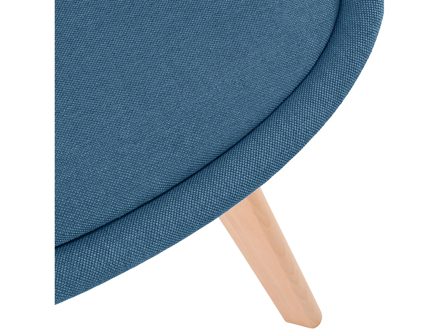 Lot de 4  chaise salle à manger - Tissu - Bleu - Linares