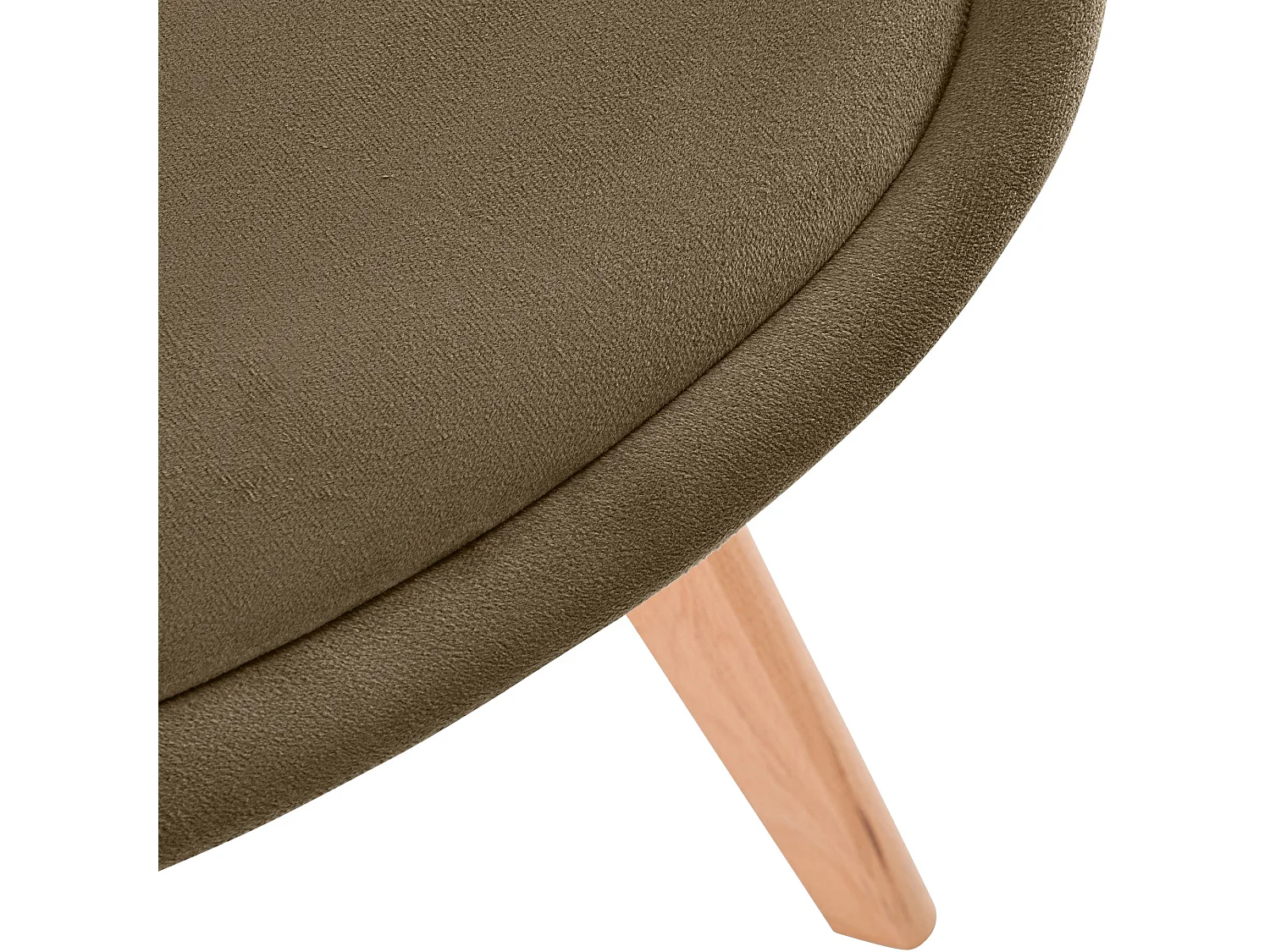 chaise salle à manger - Velours - Marron foncé - Linares