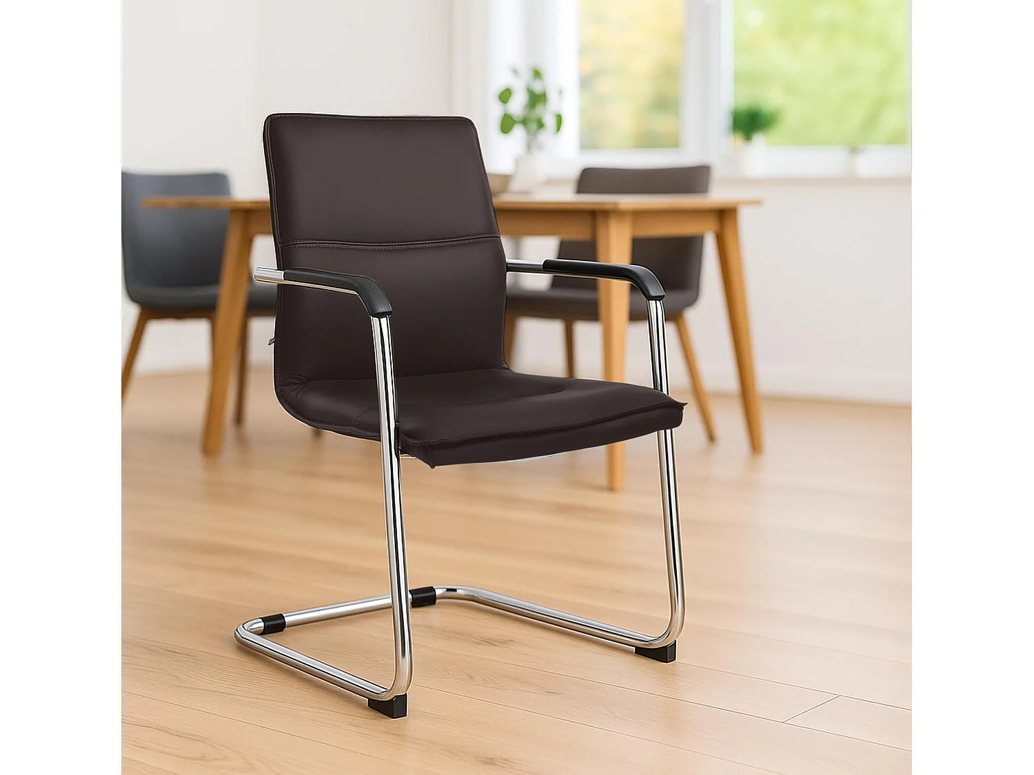 chaises oscillantes - Similicuir - Marron - Seattle