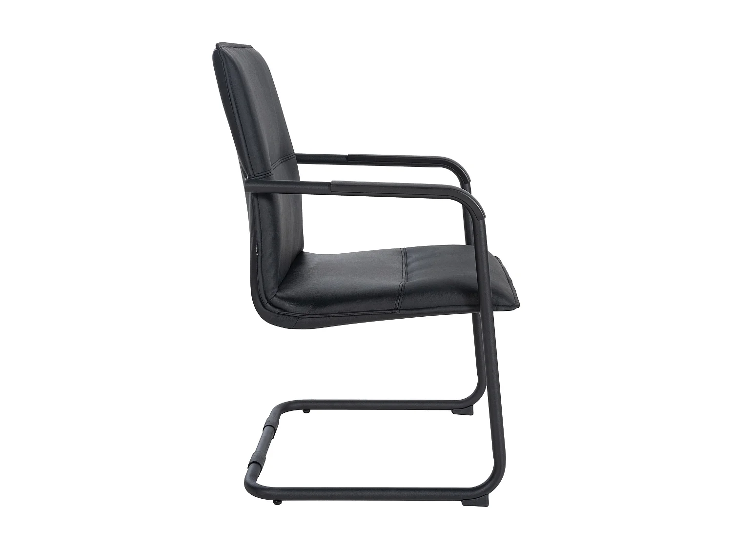 chaises oscillantes - Similicuir & Blanc - Noir / Noir - Seattle