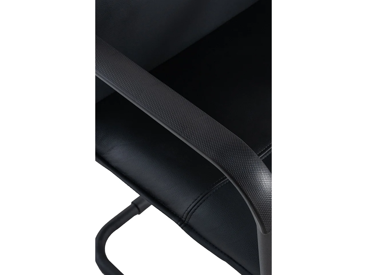 chaises oscillantes - Similicuir & Blanc - Noir / Noir - Seattle