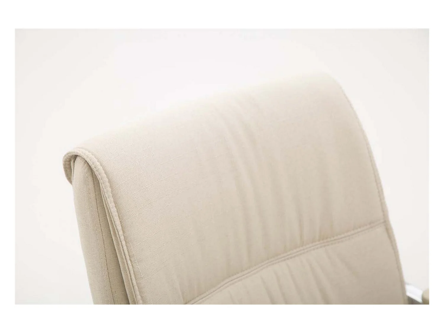 Freischwinger Stuhl - Stoff & natura - creme - XXL Anubis